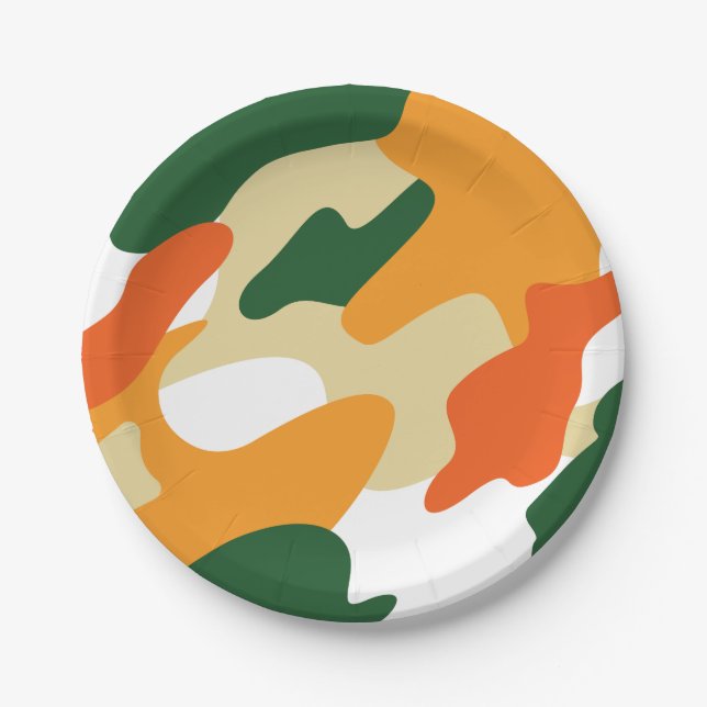 camouflage paper plates (Front)