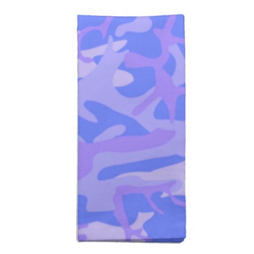 Camouflage Pastel Blue Abstract Pattern Cloth Napkin