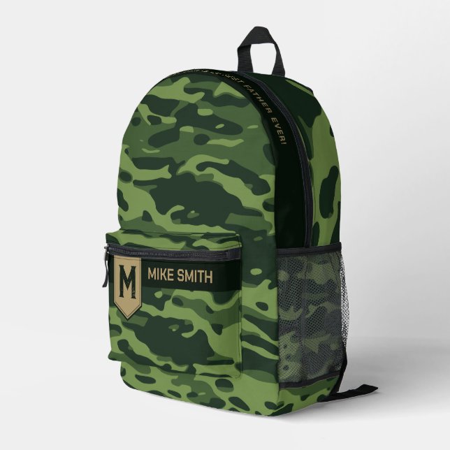 Camouflage Pattern Backpack for Man/Father (Back Corner Right)