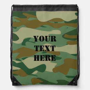 Camouflage pattern bag   Camo drawstring backpack