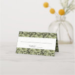 Camouflage Pattern, Camo, Military, Wedding Place Card