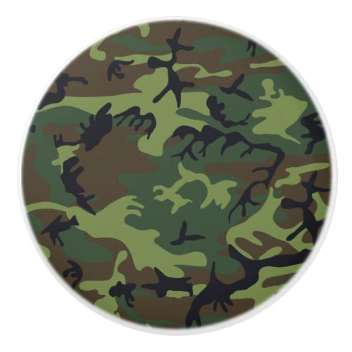 Camouflage Pattern Ceramic Knob