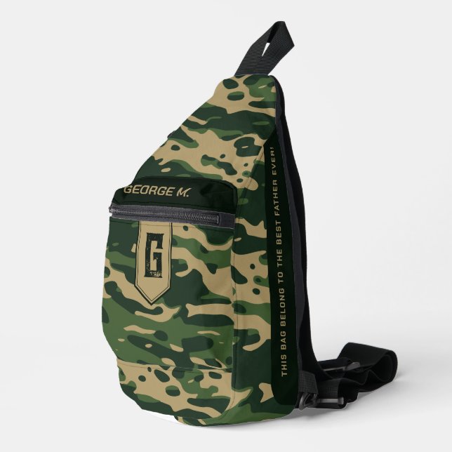 Camouflage Pattern Crossbody bag for Man/Father (Right Corner)