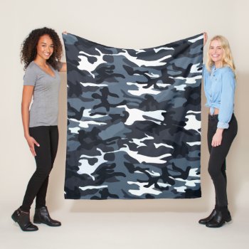 Camouflage Pattern Design Fleece Blanket by paul68 at Zazzle
