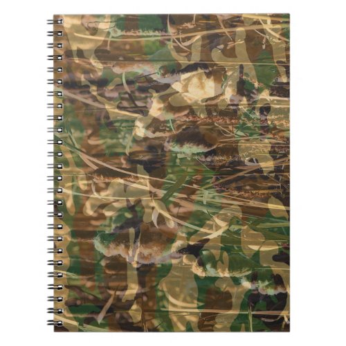 Camouflage Pattern Green Brown Notebook