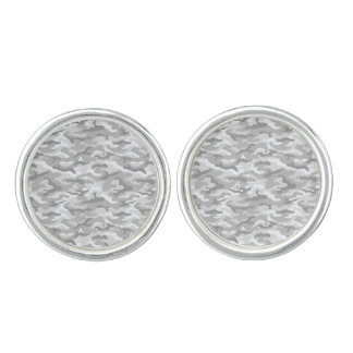 Camouflage Pattern in triple Gray Cufflinks