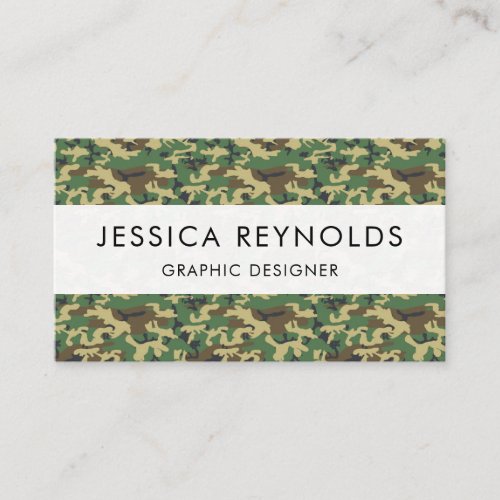 Camouflage Pattern Military Pattern Camo Army Business Card