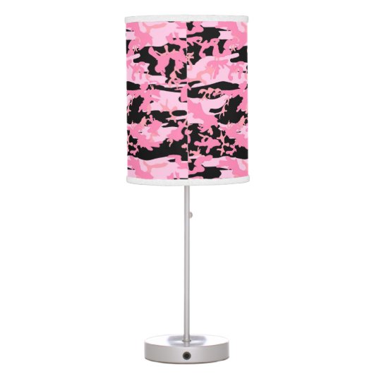 Camouflage Pattern, Military Pattern, Camo, Army Table Lamp (Back)