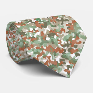 Camouflage pattern neck tie