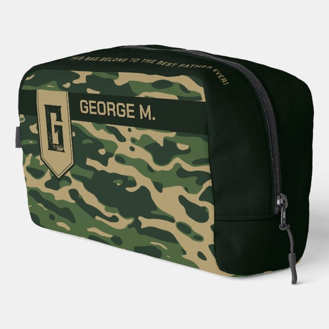 Camouflage Pattern Toiletry bag for Man/Father (Right Corner)
