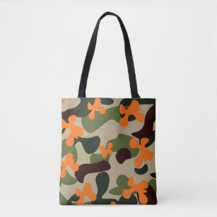 Army Camo Tote Bag, Digital Camo by Tote Bag Factory