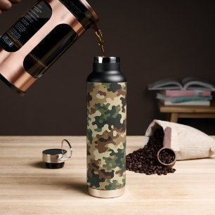 Camouflage pattern water bottle