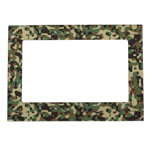 Camouflage patterned magnetic frame