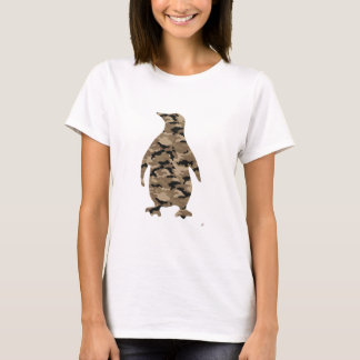 Camouflage Penguin Silhouette T-Shirt