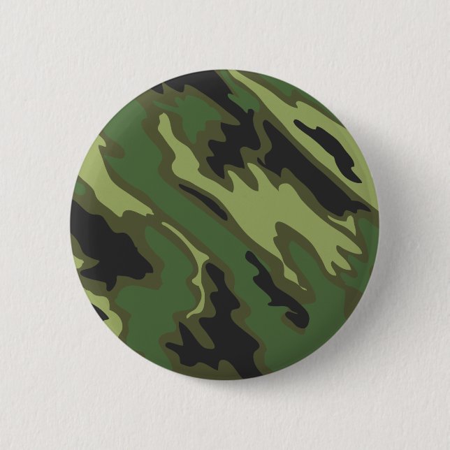 Camouflage Pinback Button (Front)