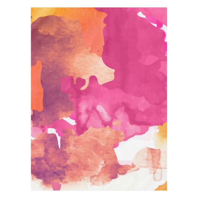 Camouflage Pink Abstract Tablecloth (Front)