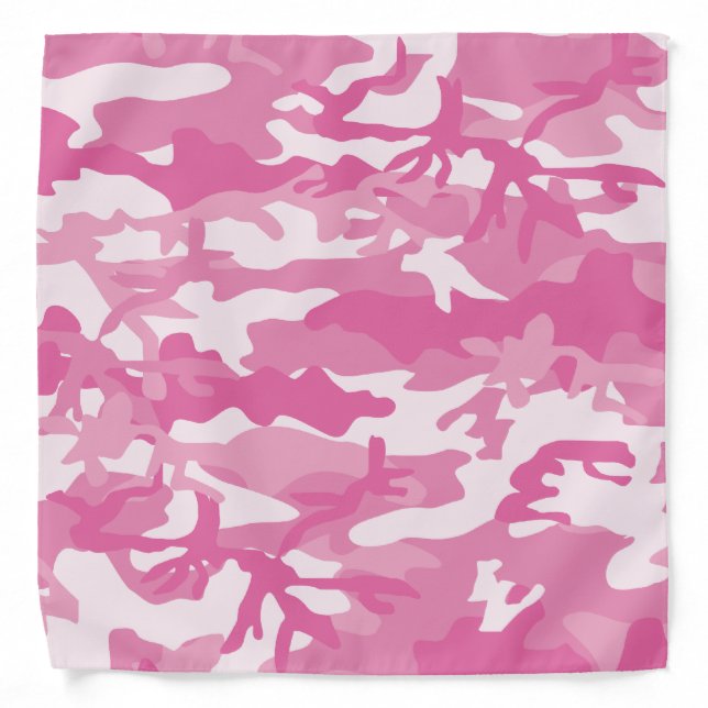 Camouflage Pink Army Camo Bandana (Front)