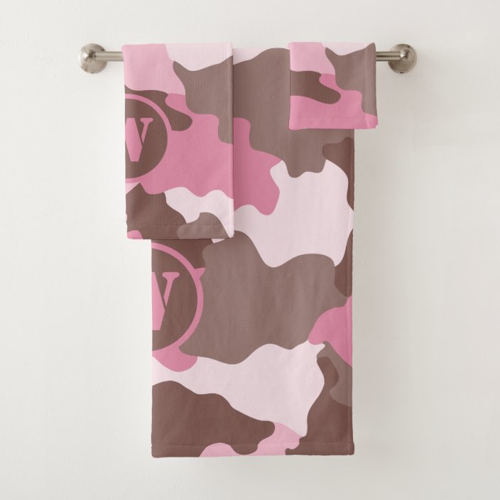 camouflage bath towels
