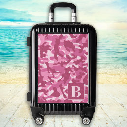 Camouflage Pink Cool Personalized Girly Camo Luggage