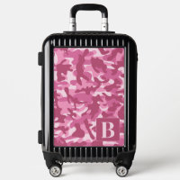 Pink camo online luggage