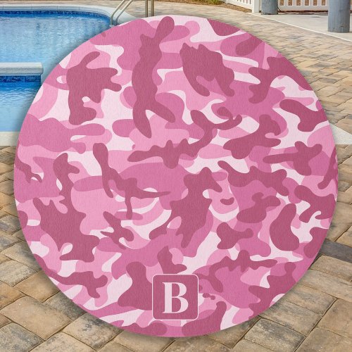 Camouflage Pink Cool Personalized Girly Camo Outdoor Rug