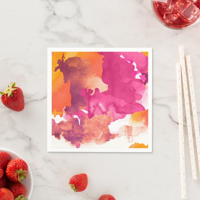 Camouflage Pink Napkins (Insitu)