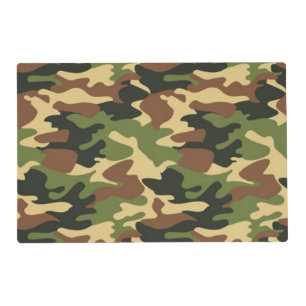 camouflage placemat