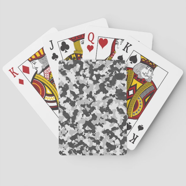 camouflage poker cards (Back)