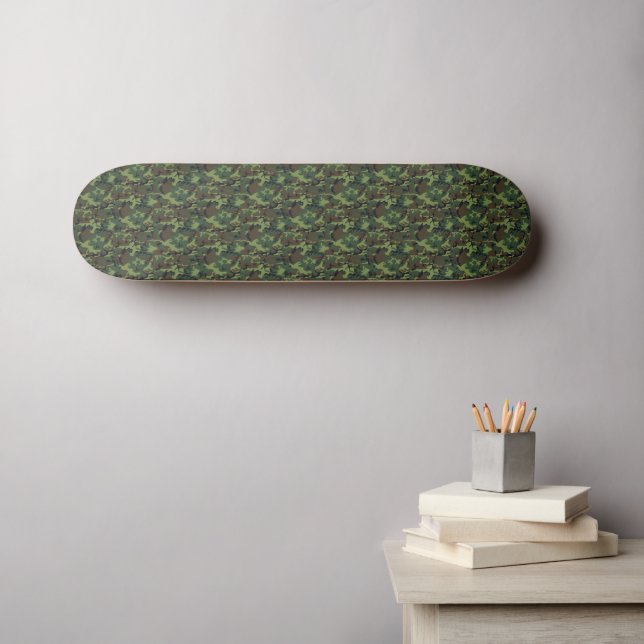 Camouflage print skateboard (Wall Art (Horz))