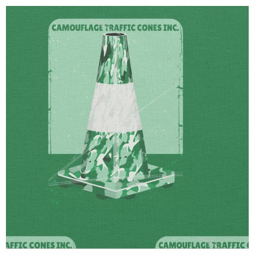Camouflage rd cone funny traffic cone fabric