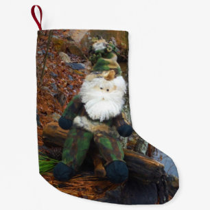 Camouflage Santa Small Christmas Stocking
