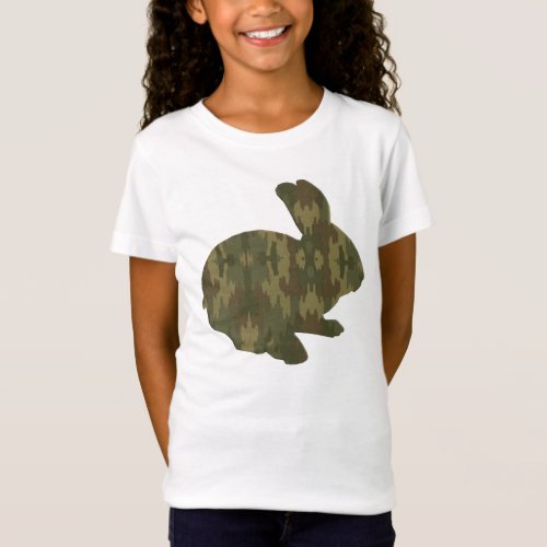Camouflage Silhouette Easter Bunny Shirt