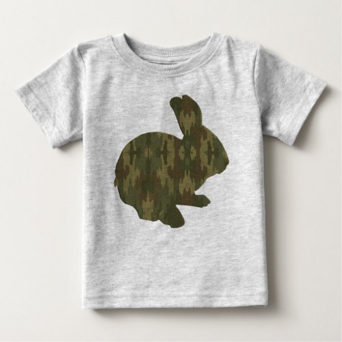 Camouflage Silhouette Easter Bunny Shirt