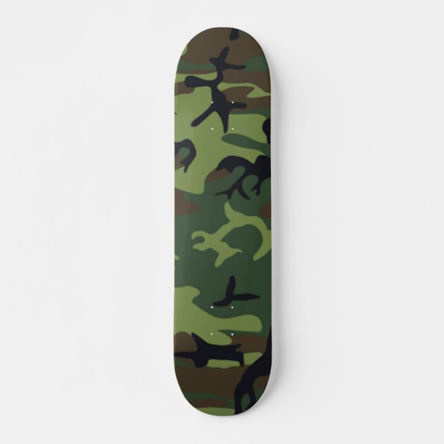 Camouflage Skateboard Deck (Front)