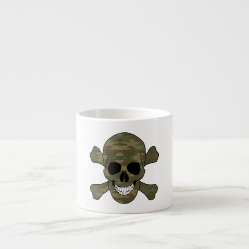 Camouflage Skull And Crossbones Mug