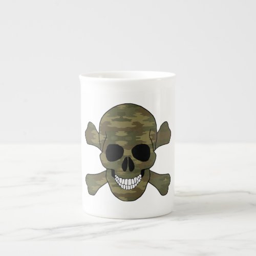 Camouflage Skull And Crossbones Mug