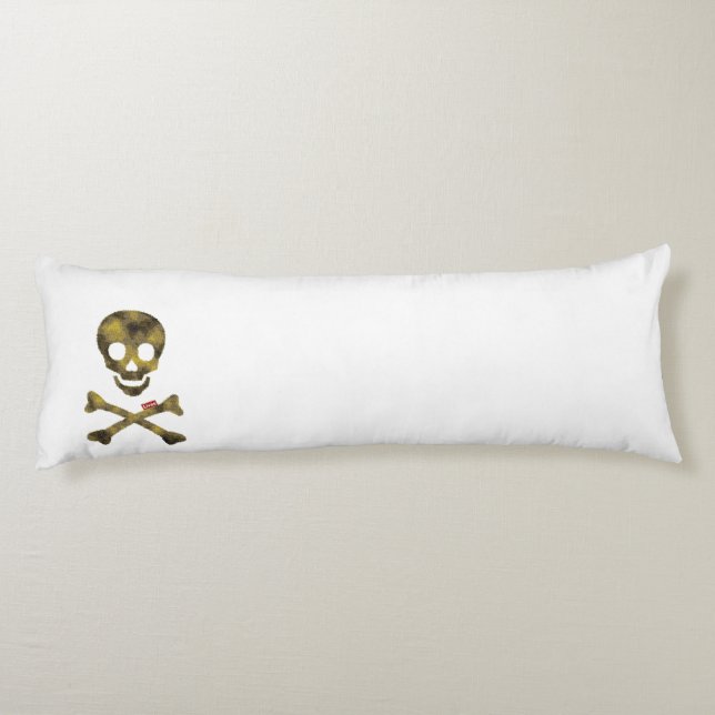 Camouflage Skull Body Pillow (Back)