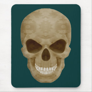 Camouflage Skull Mouse Pad