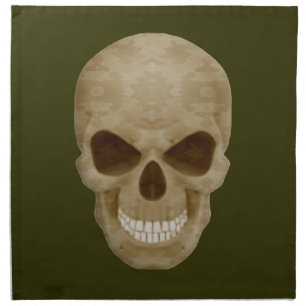 Camouflage Skull Napkins