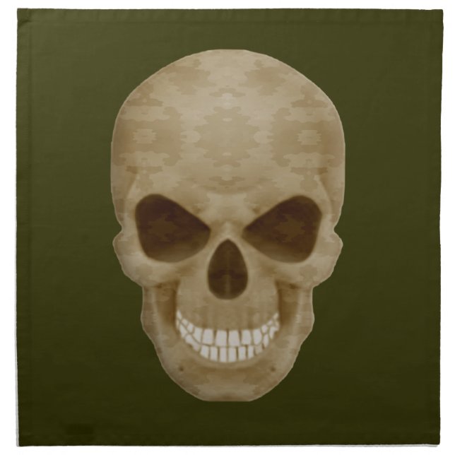 Camouflage Skull Napkins (Front)