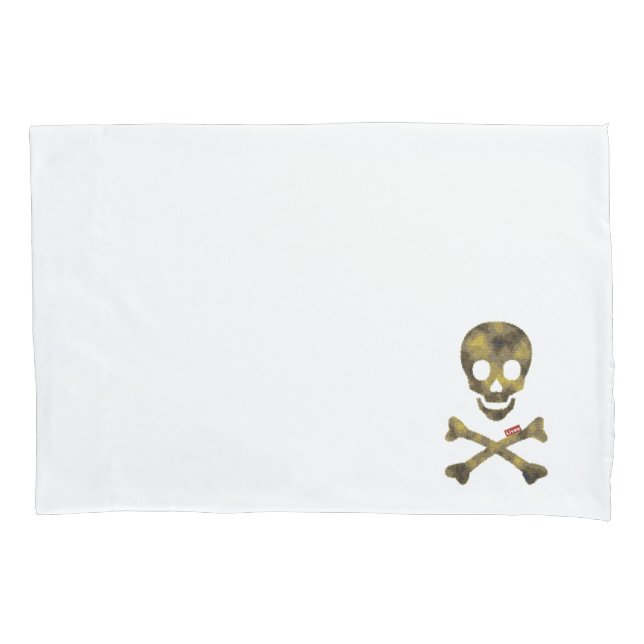 Camouflage Skull Pillow Case (Front)
