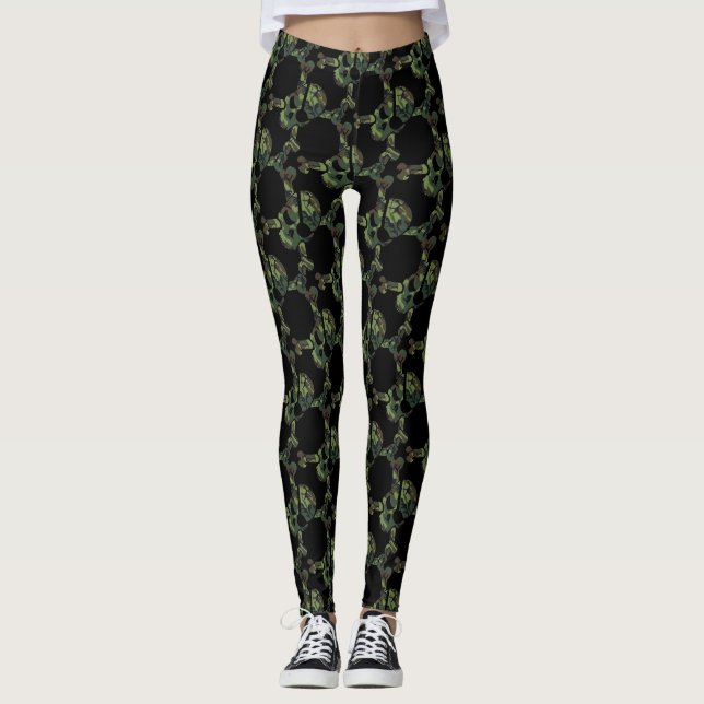 Camouflage Skulls Leggings (Front)