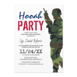 Camouflage Soldier Military Party Invitation Camouflage Soldier Military Party Invitation