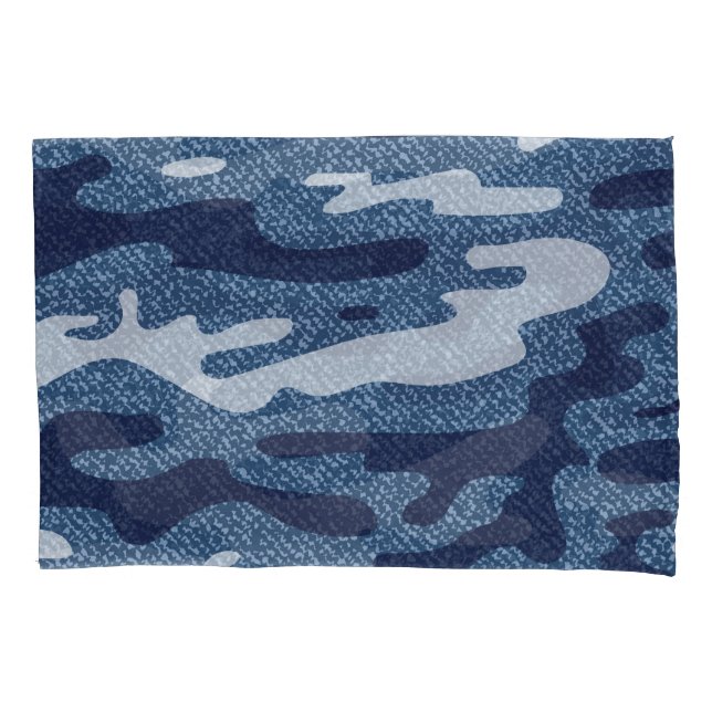 Camouflage Spotted Denim Jeans Pattern Pillow Case (Front)