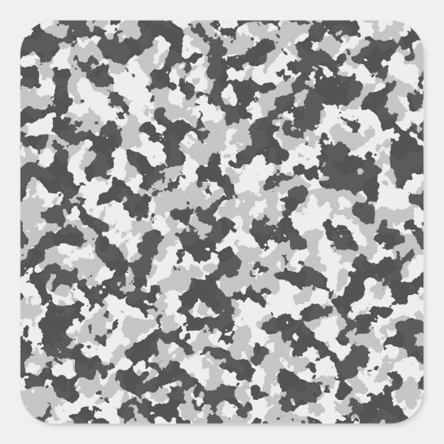 camouflage square sticker (Front)