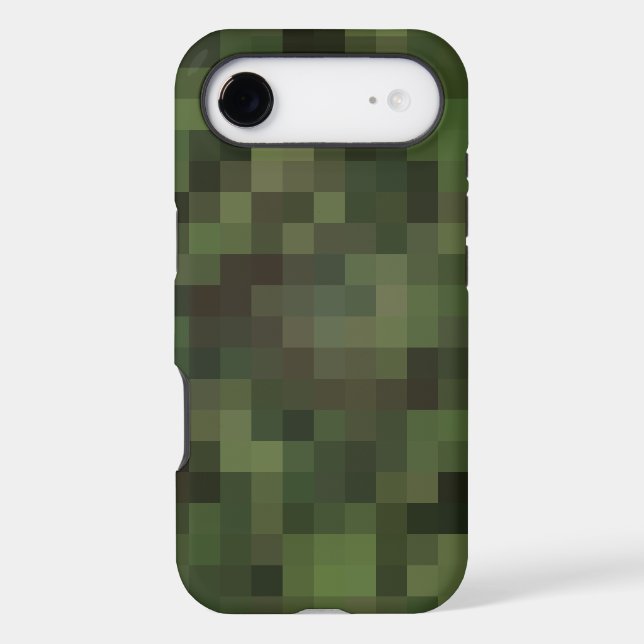 camouflage squared green Case-Mate iPhone case (Back)