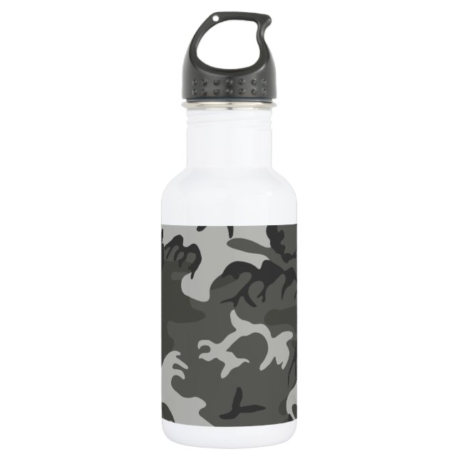 Camouflage Stainless Steel Water Bottle (Front)