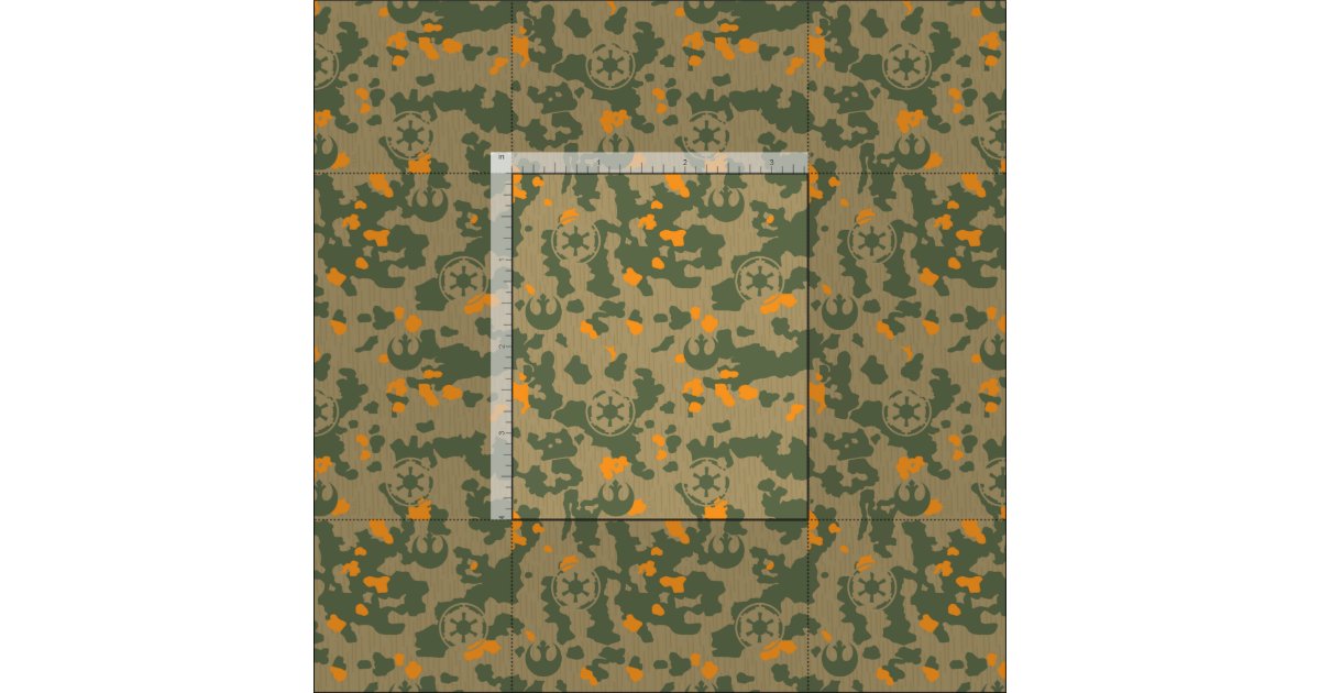Camouflage Star Wars Symbols Pattern Fabric | Zazzle