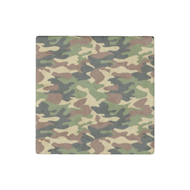 camouflage stone magnet (Front)