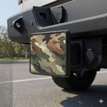 Camouflage Style Hitch Cover Durable Design